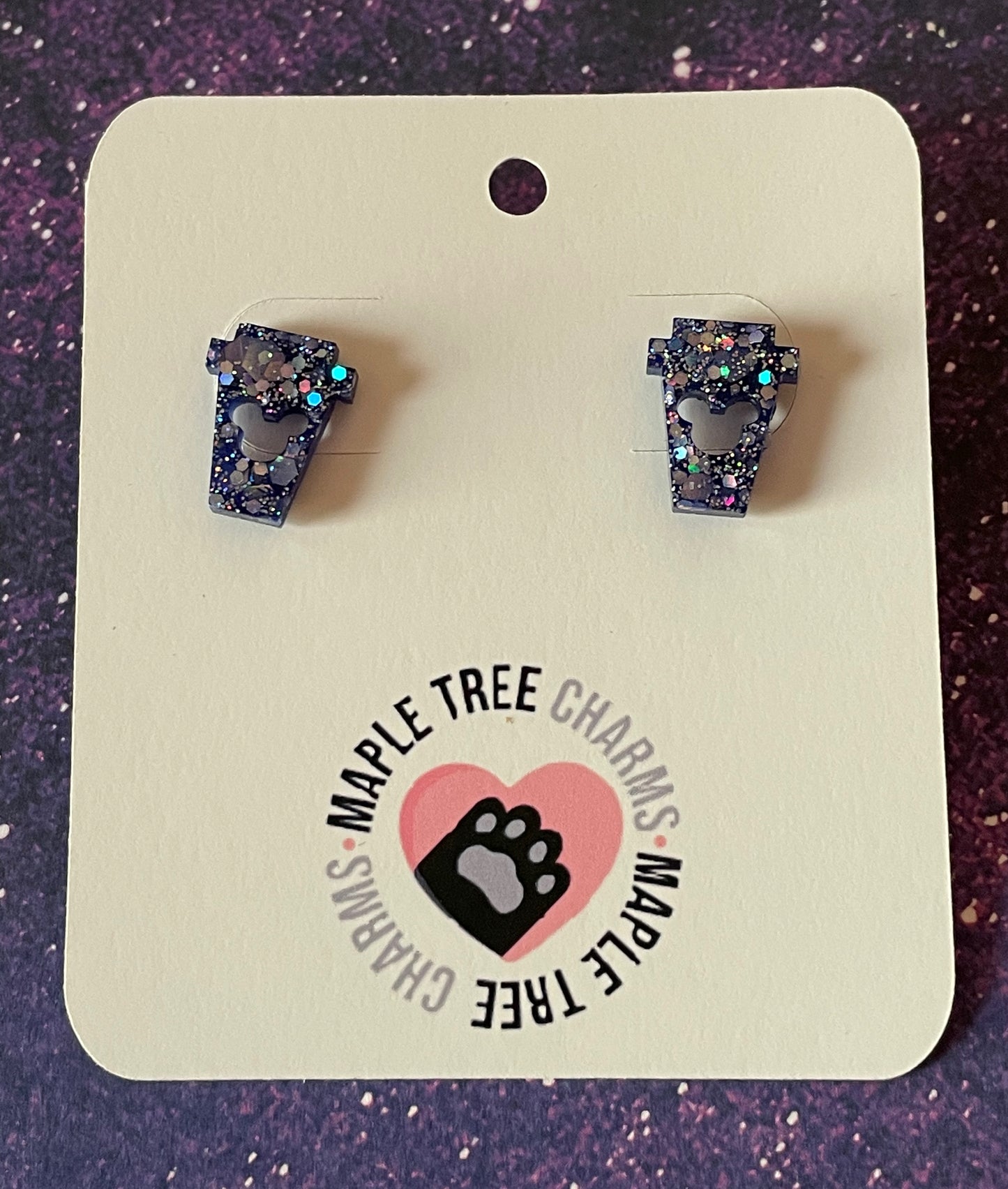 Mini Mouse Coffee Earrings