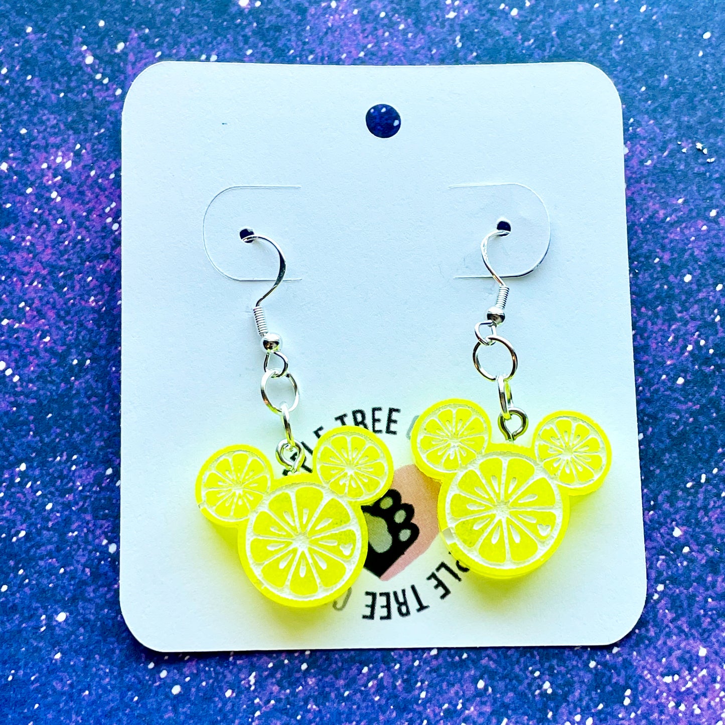 Lemon Mouse Earrings