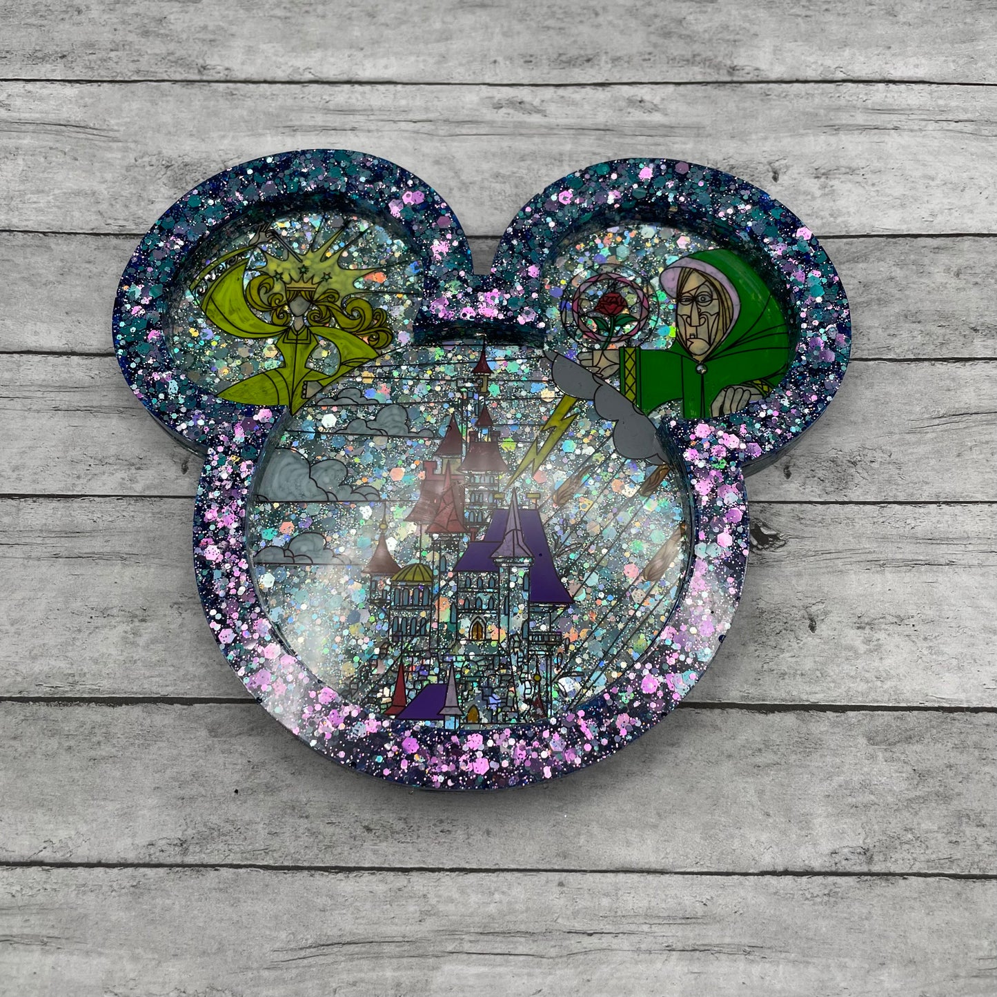 Stained Glass Beauty Mouse Coasters/Trinket Tray