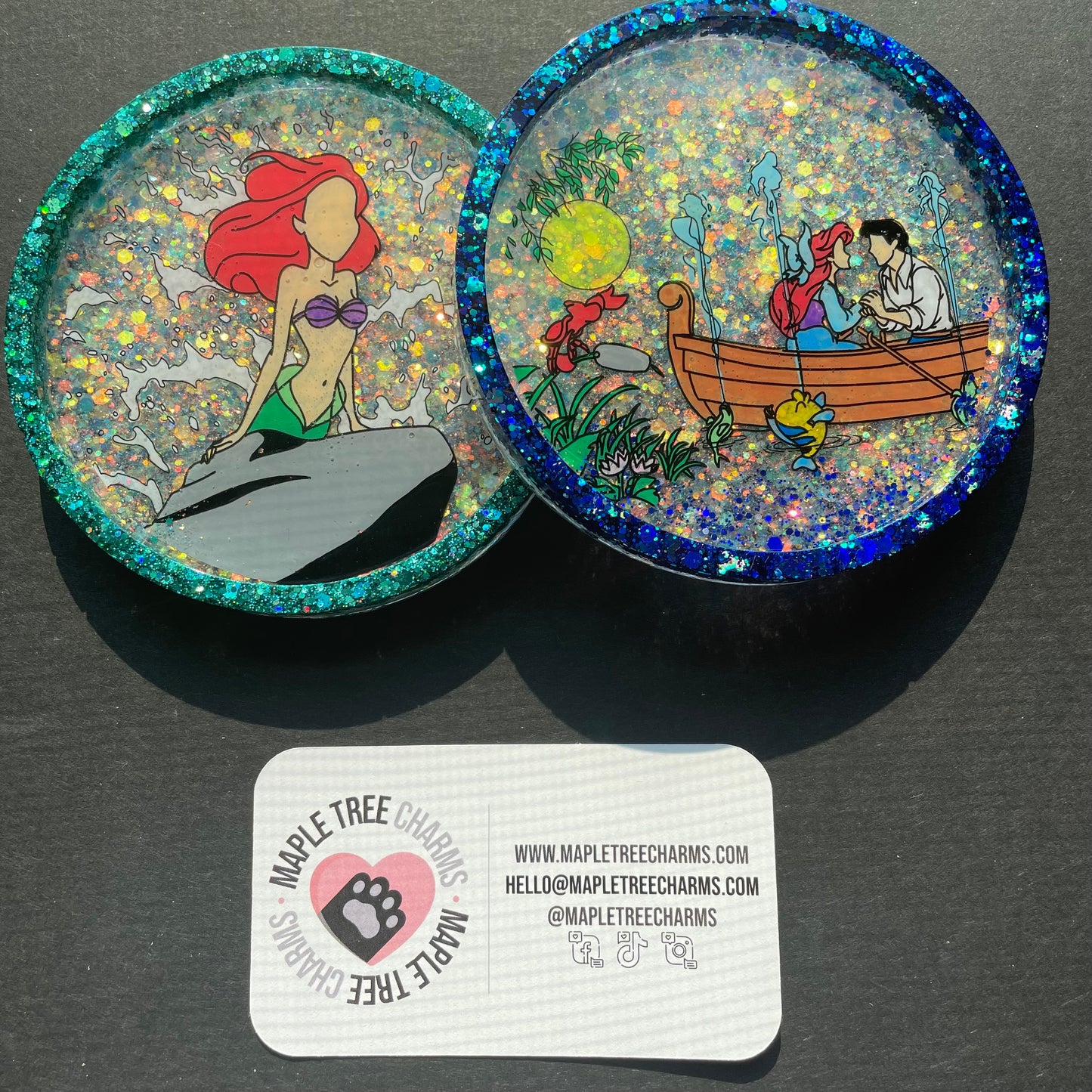 Kiss the Girl Circle Coasters