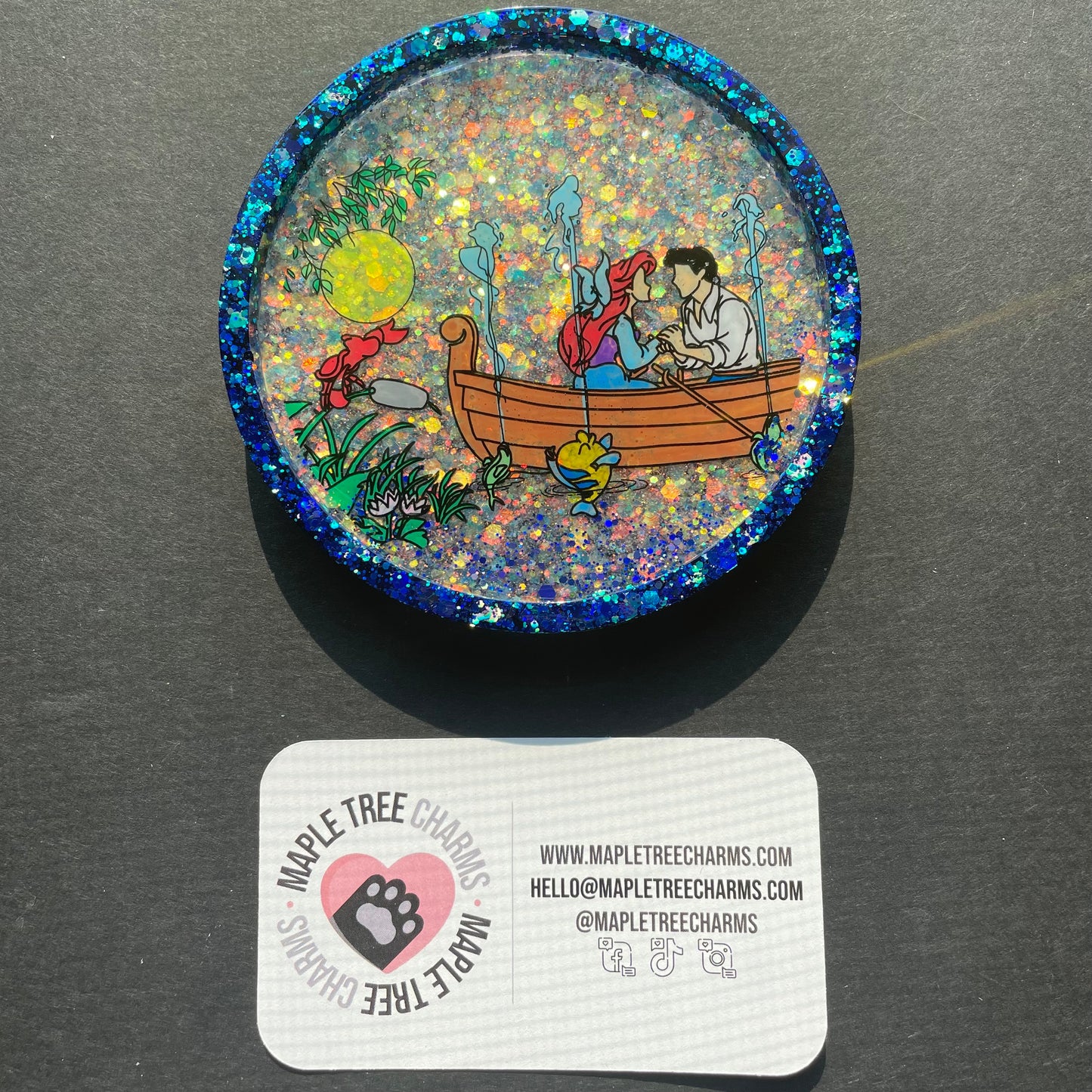 Kiss the Girl Circle Coasters