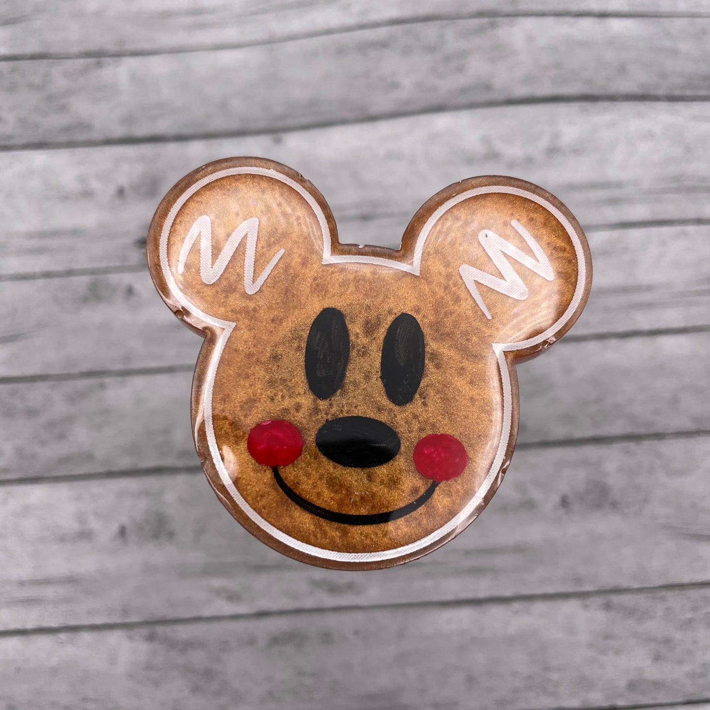 Gingerbread Mouse Keychain | Phone Grip | Badge Reel