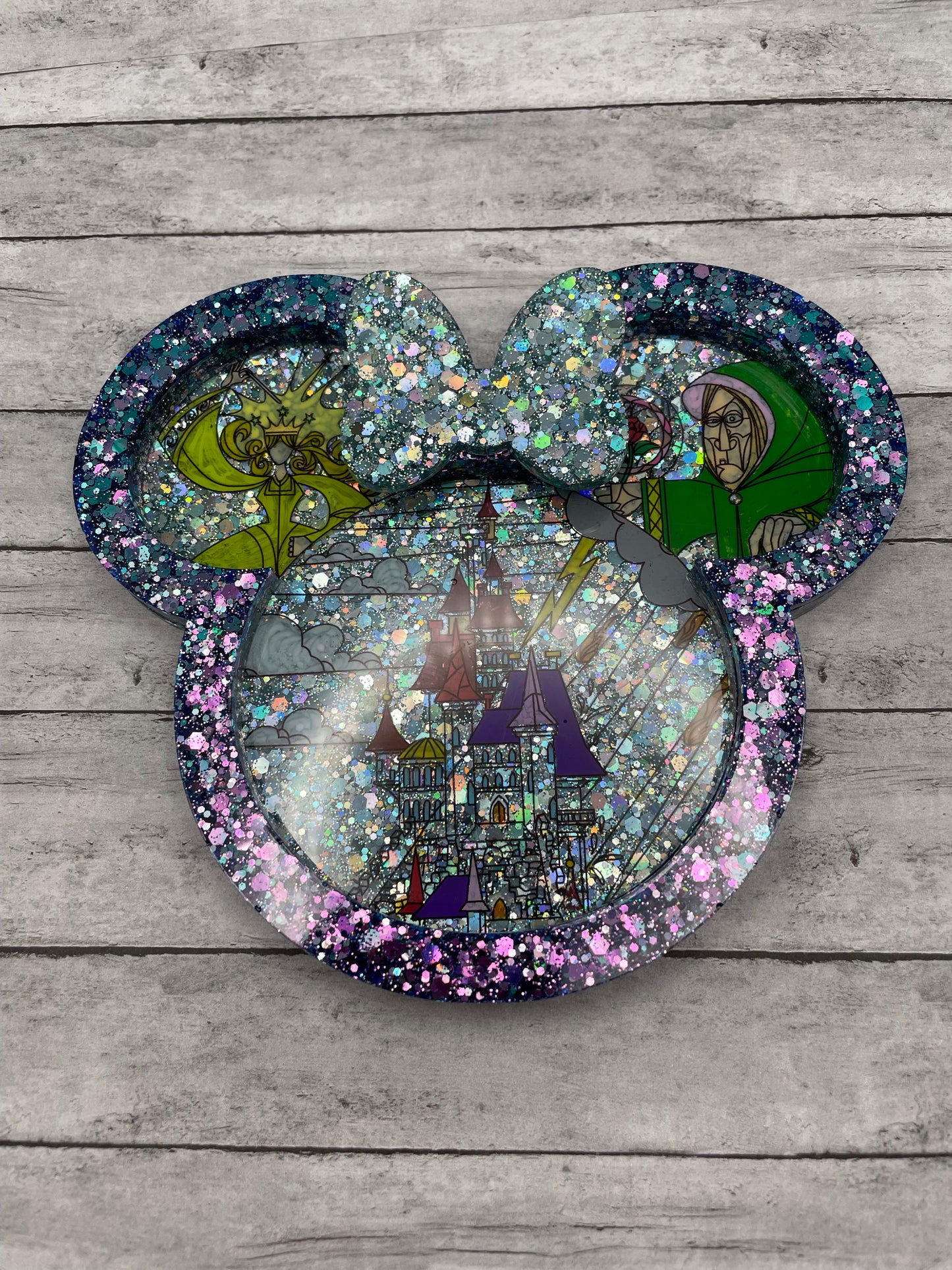 Stained Glass Beauty Mouse Coasters/Trinket Tray