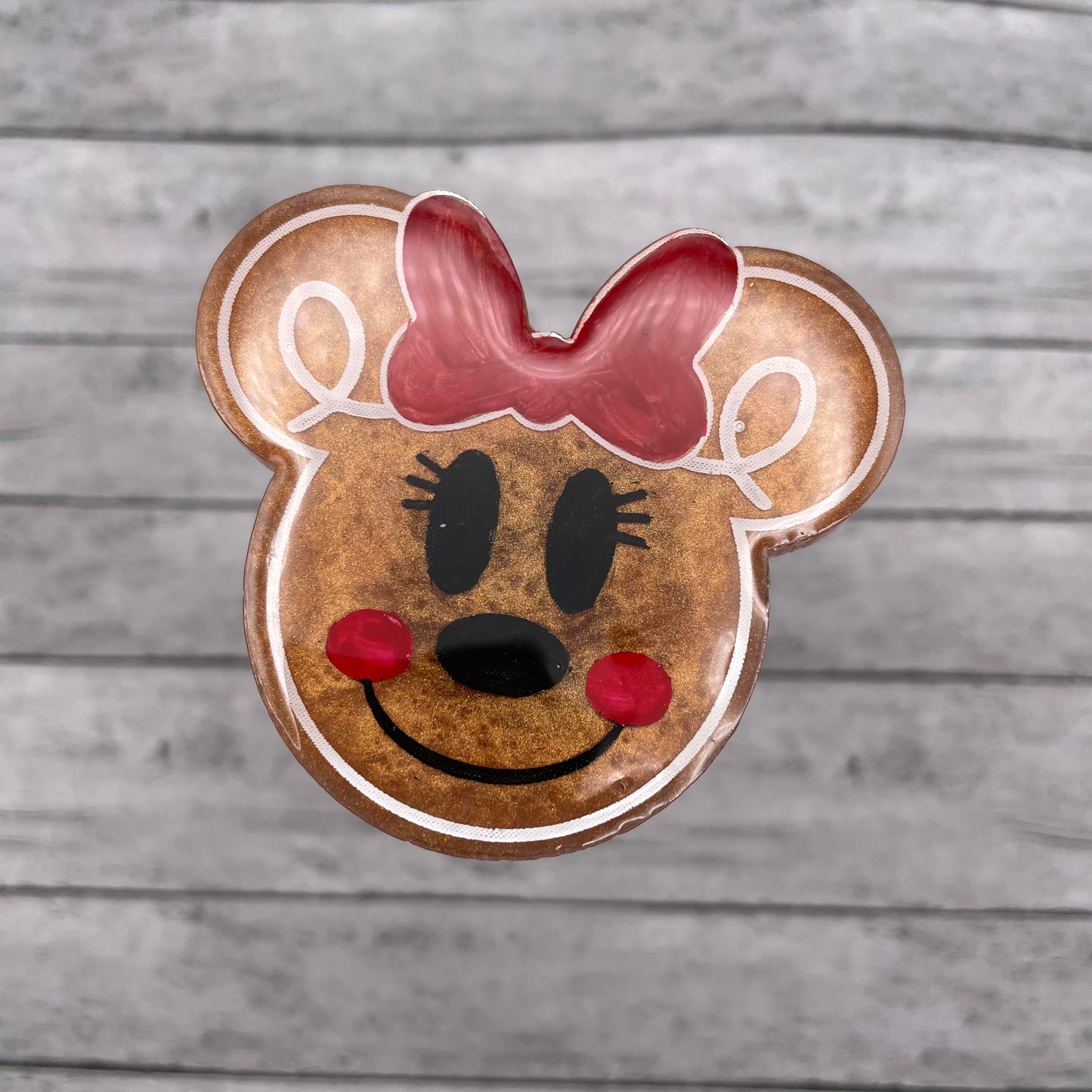 Gingerbread Mouse Keychain | Phone Grip | Badge Reel
