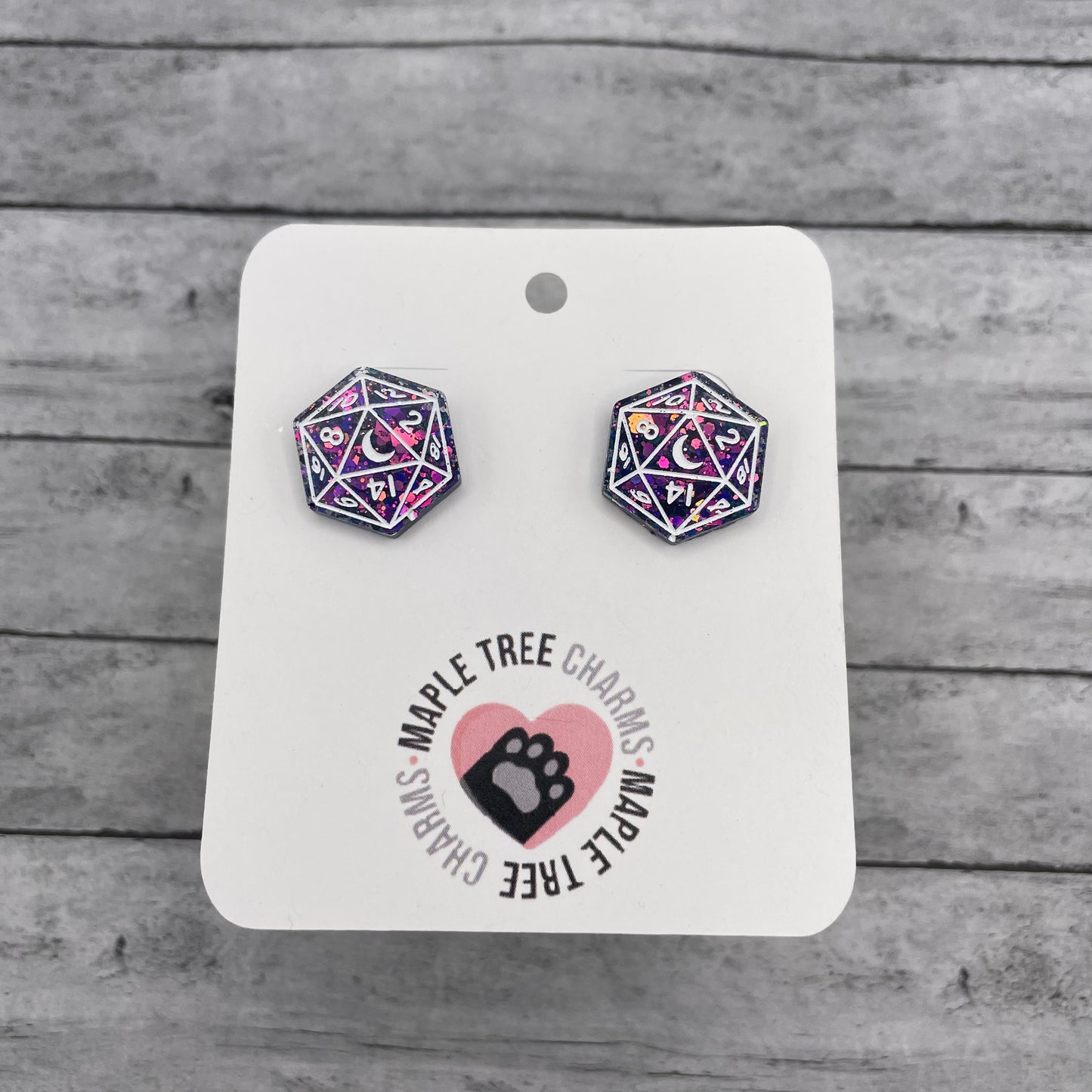 D20 Stud Earrings