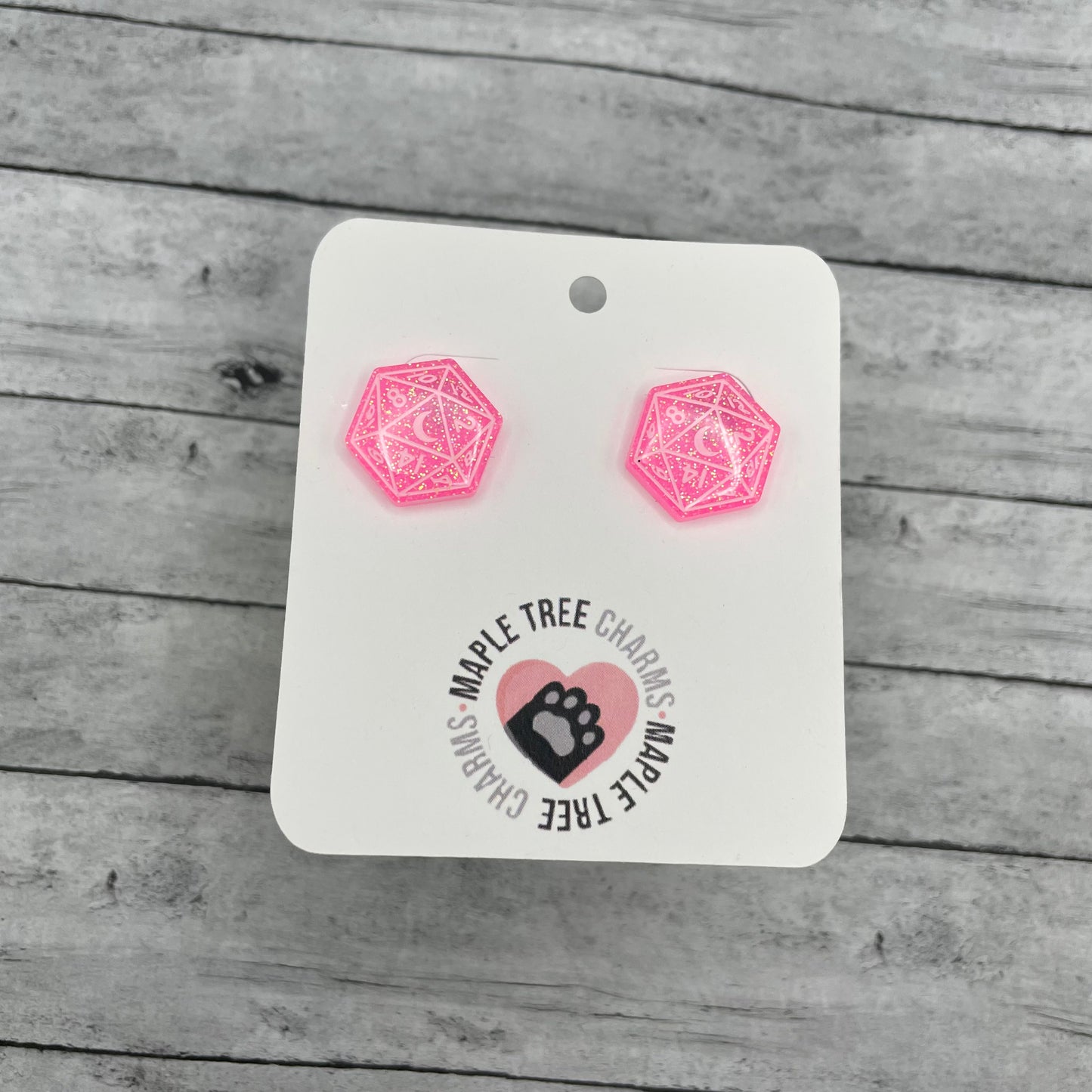 D20 Stud Earrings