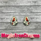 Winter Cardinal Drop Earrings