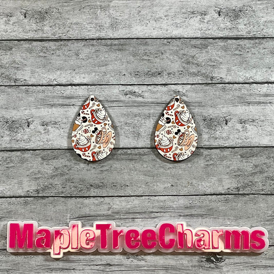 Hot Chocolate Holiday Drop Earrings