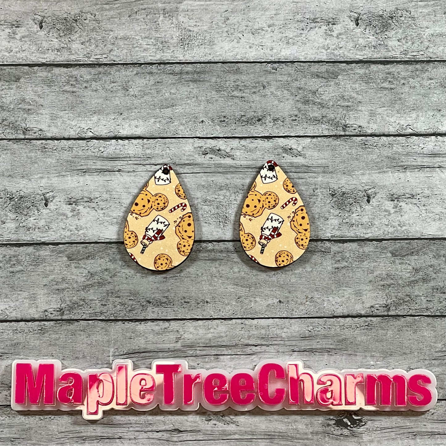 Milk and Cookies Drop Earrings