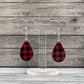 Red Buffalo Plaid Drop Earrings