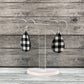 White Buffalo Plaid Drop Earrings