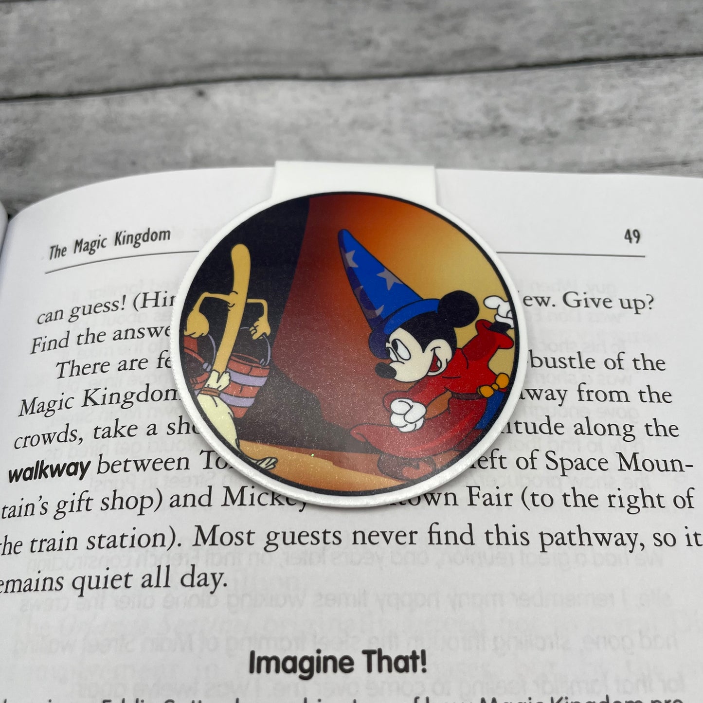 Sorcerer's Apprentice Magnetic Bookmark