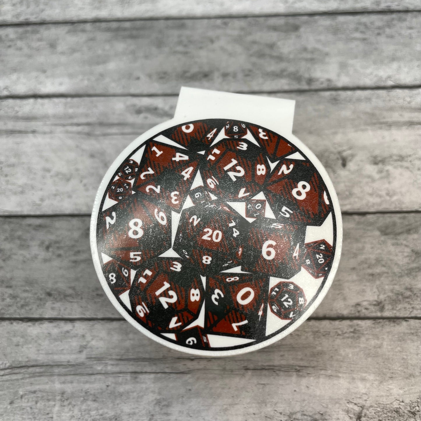 Buffalo Plaid Dice Magnetic Bookmark