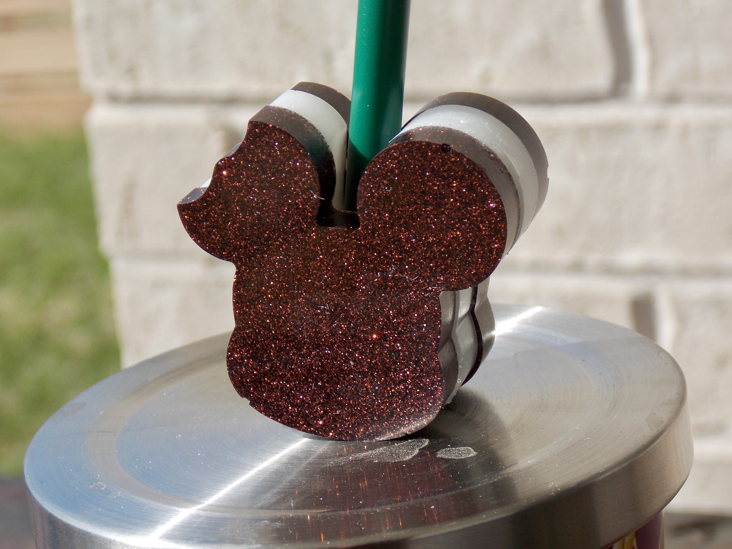 Mouse Ice Cream Bar Straw Topper