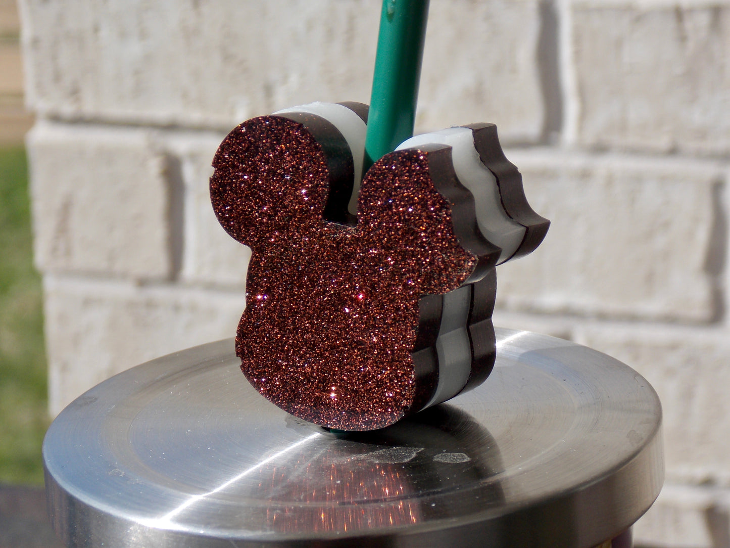 Mouse Ice Cream Bar Straw Topper