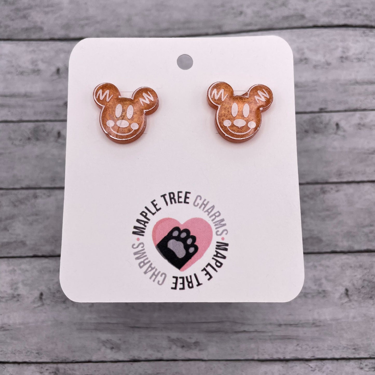 Gingerbread Mouse Earrings