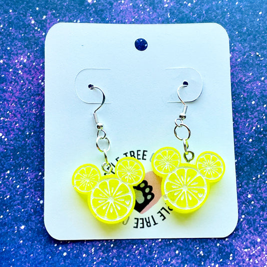 Lemon Mouse Earrings