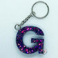 Glitter Letter Keychain
