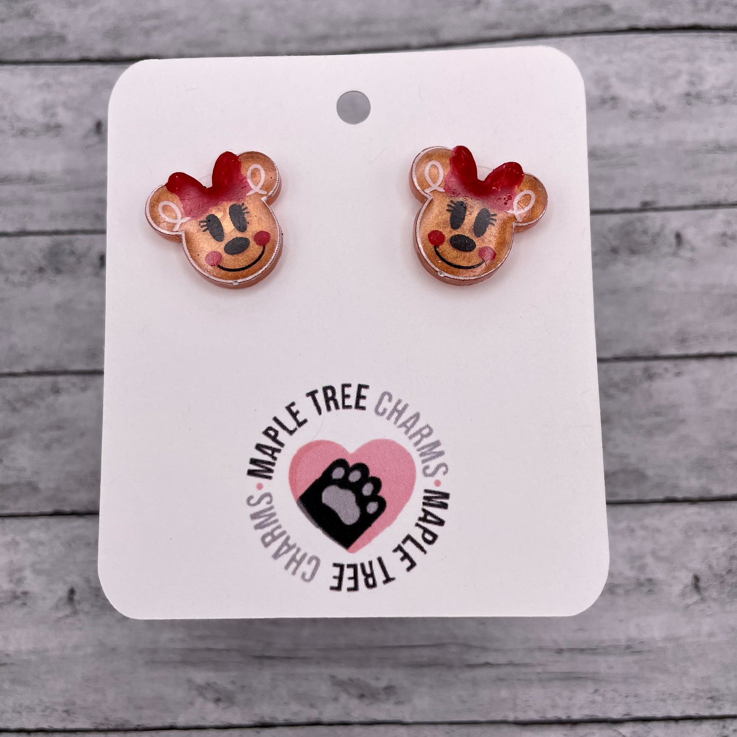 Gingerbread Mouse Earrings