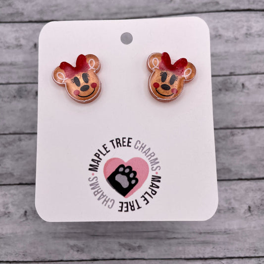 Gingerbread Mouse Earrings