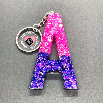 Skinny Letter keychain