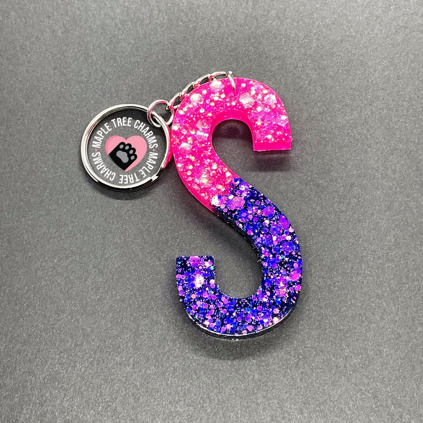 Skinny Letter keychain