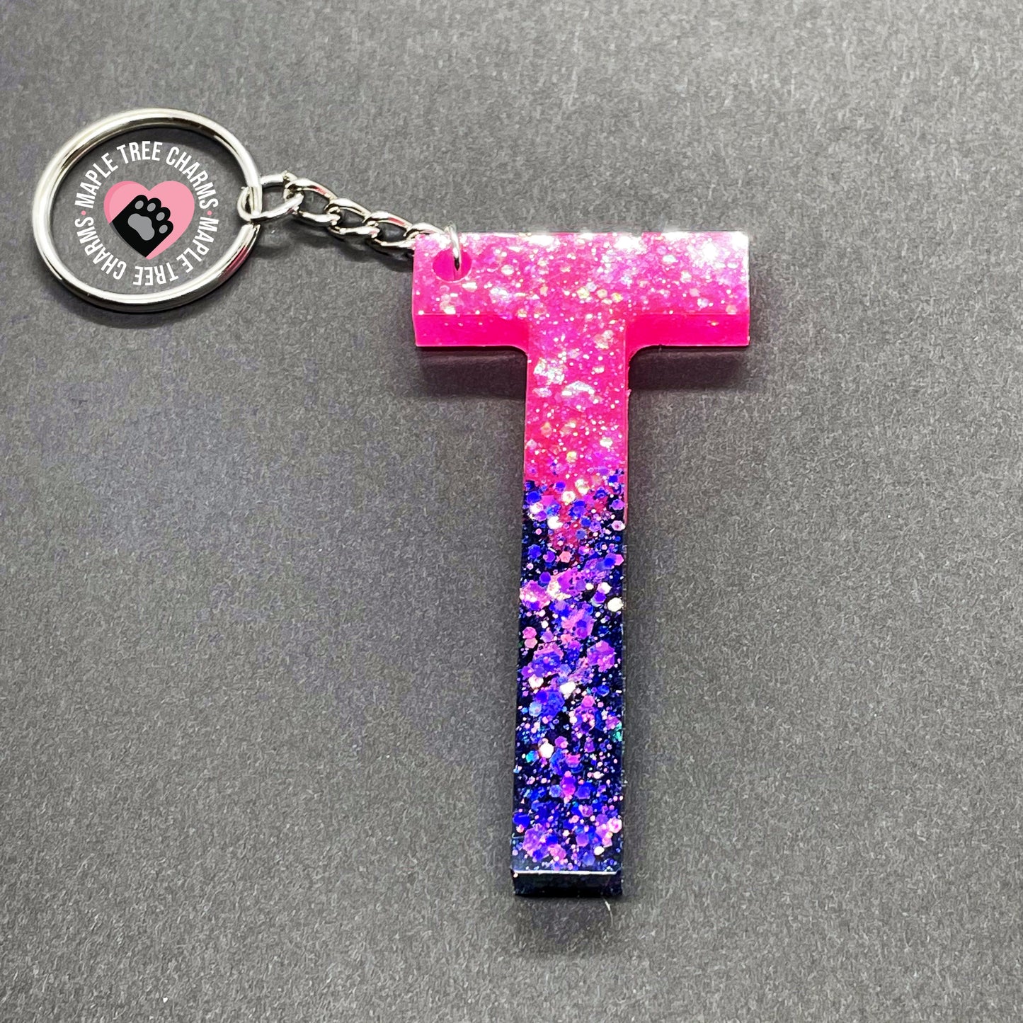 Skinny Letter keychain