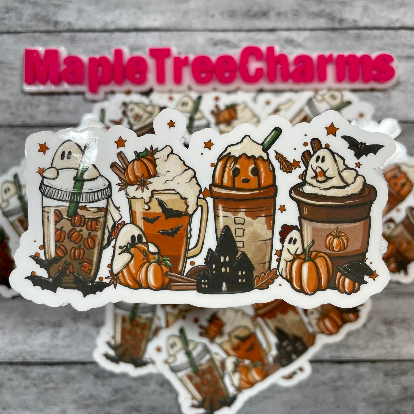 Boo Latte Sticker