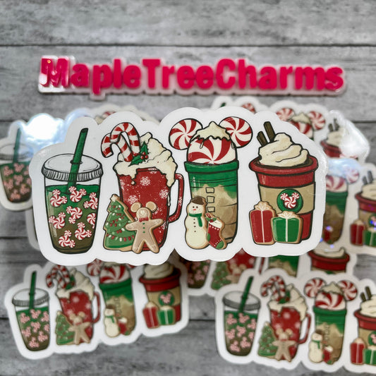 Christmouse Latte Sticker