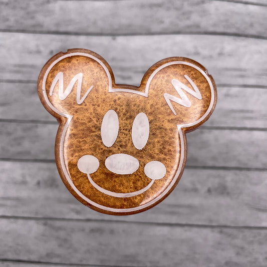 Gingerbread Mouse Keychain | Phone Grip | Badge Reel