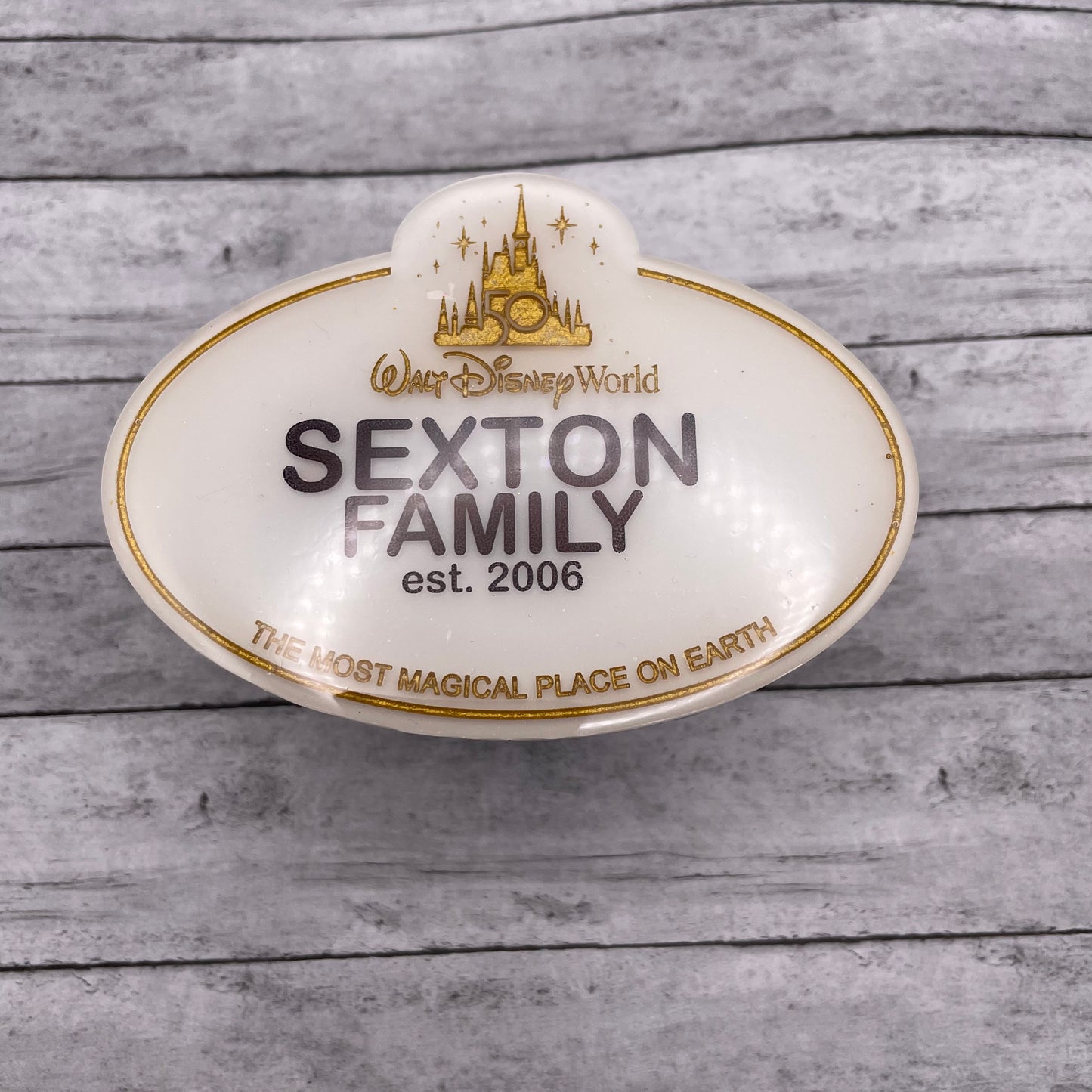 Replica Parks 50th Anniversary Badge Coaster