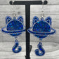 Cat Planet Dangle Earrings