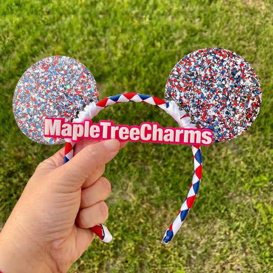 Patriotic Glitter Ears