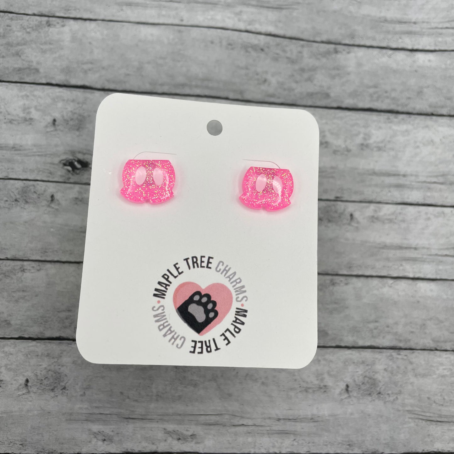 Mouse Shorts Stud Earrings