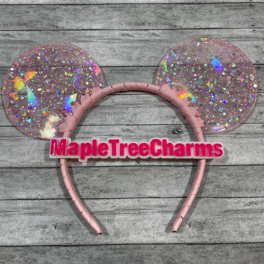Make it Pink Make it Blue Glitter Ears