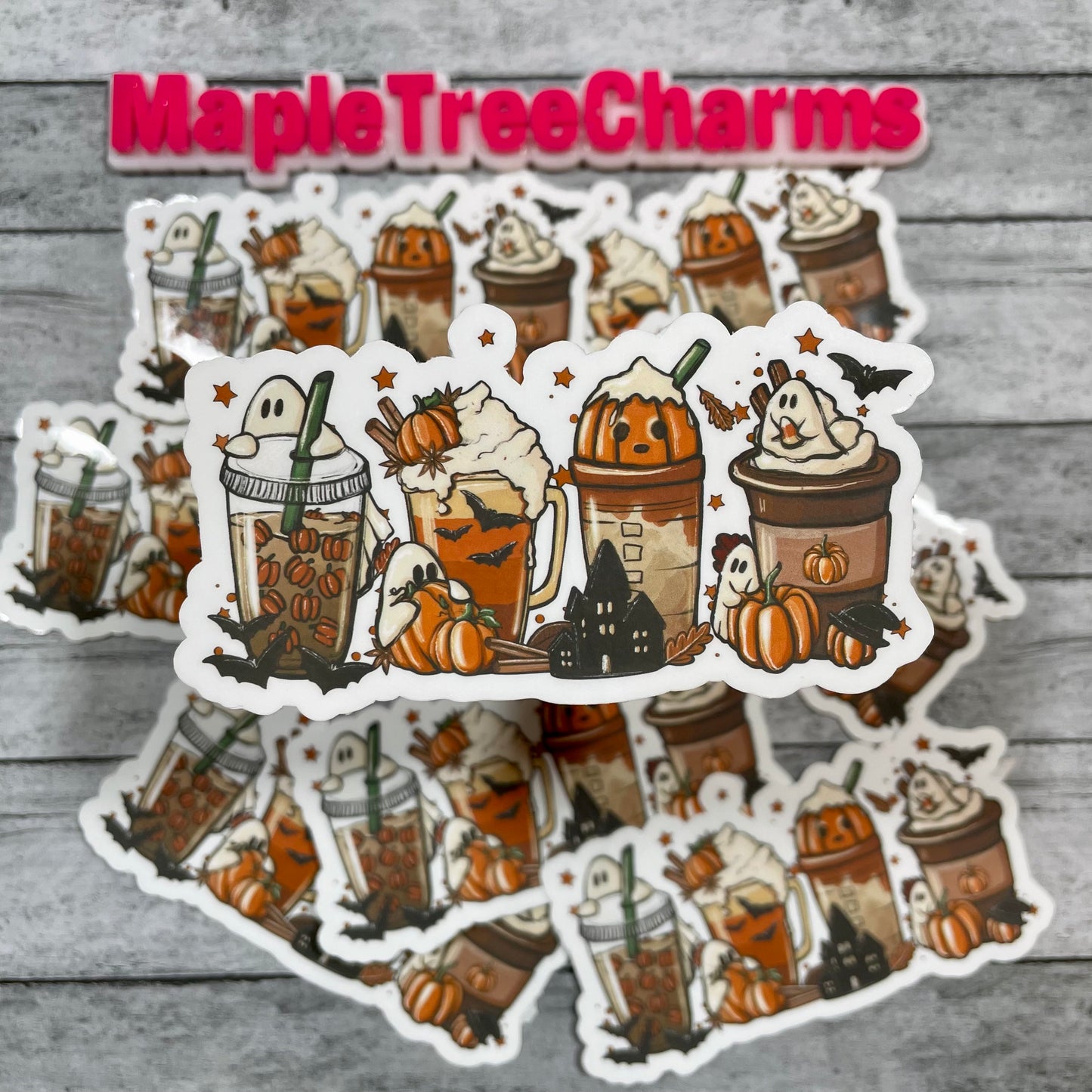 Boo Latte Sticker