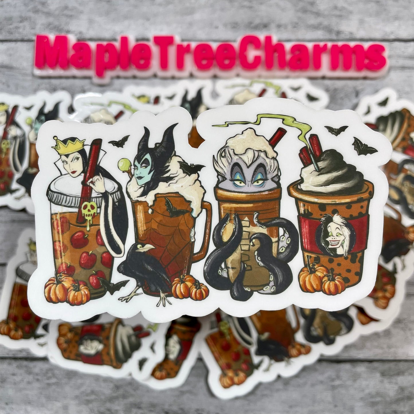 Villains Latte Sticker