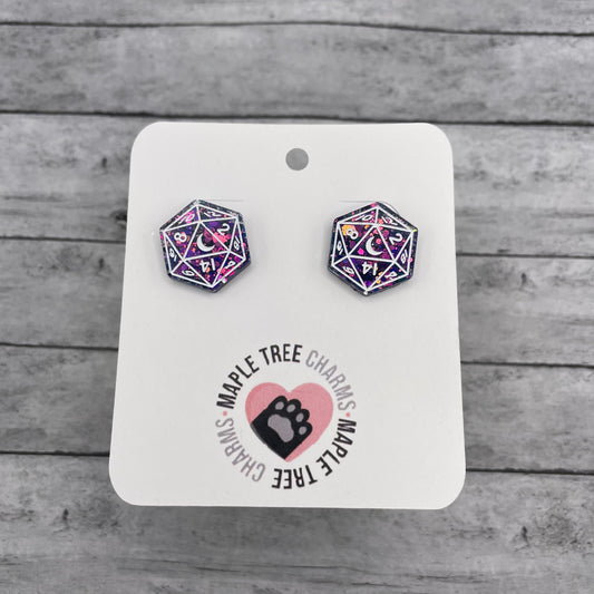 D20 Stud Earrings